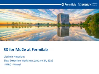 Overview of Mu2e Slow Extraction Workshop at Fermilab by Vladimir Nagaslaev