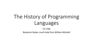 Insights into the World of Programming Languages