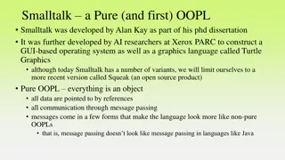 Overview of Smalltalk Programming Language