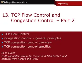 TCP Flow Control and Congestion Control Variants