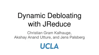 Dynamic Debloating with JReduce - Binary Reduction for Efficient Program Analysis