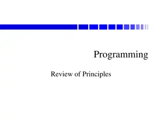 Exploring Computer Programming Principles