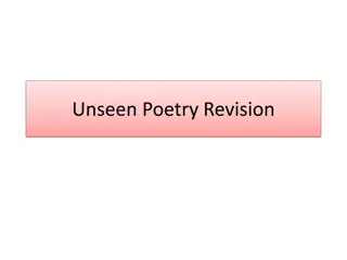 Exploring Unseen Poetry Through Analysis and Revision