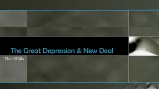 The Great Depression and the New Deal in the 1930s