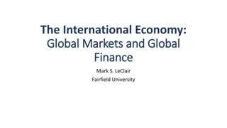 Global Markets and Finance in Today's Economy