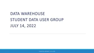 Latest Updates on Student Data Warehouse and Degree Works