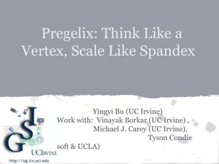 Exploring Pregelix: Think Like a Vertex, Scale Like Spandex