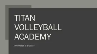 Titan Volleyball Academy Information and Tryouts