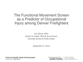 Predicting Occupational Injuries Among Denver Firefighters Using Functional Movement Screen