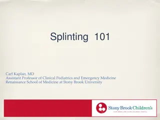 Splinting 101: Basic Principles, Materials, and Types of Splints