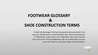 Footwear: Glossary and Shoe Construction Terms