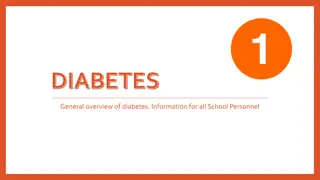 Diabetes: Information for School Personnel