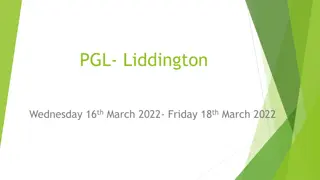 PGL Liddington Adventure: Information & Payment Schedule