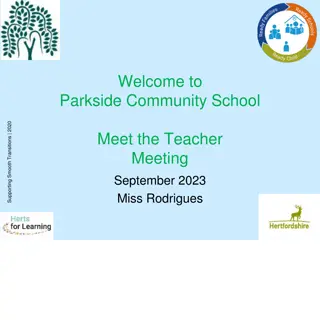 Parkside Community School - Supporting Smooth Transitions and Early Years Foundation Stage Overview