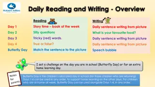 Daily Reading and Writing Activities for Children