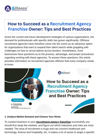 How to Succeed as a Recruitment Agency Franchise Owner Tips and Best Practices