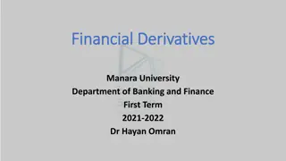 Financial Derivatives: An Overview of Forward Contracts, Futures, Options, Swaps, and Credit Derivatives