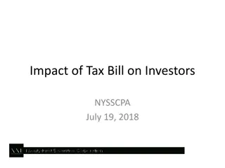 Tax Implications on Investors and Investment Strategies