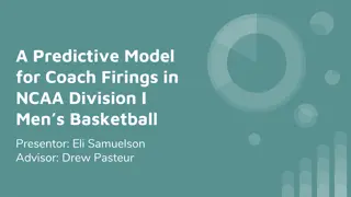 Predictive Model for Coach Firings in NCAA Division I Men's Basketball