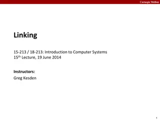 Linkers in Computer Systems at Carnegie Mellon