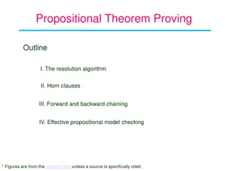 Propositional Theorem Proving Methods Overview