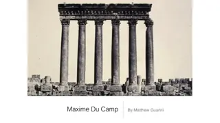 Biography of Maxime Du Camp: French Photographer and Writer