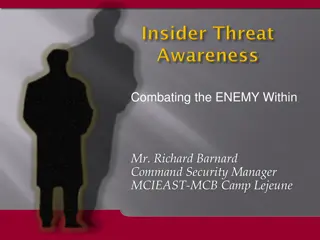 Recognizing and Preventing Insider Threats in National Security