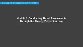 Conducting Threat Assessments Through the Atrocity Prevention Lens