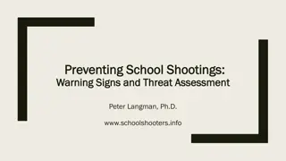 School Shootings Prevention Strategies and Threat Assessment