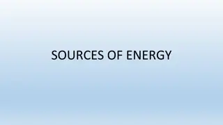 Different Sources of Energy