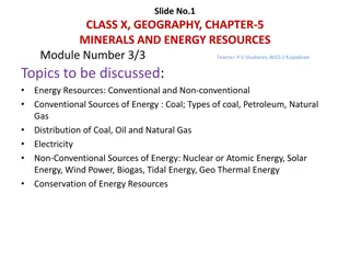 Energy Resources: Conventional and Non-Conventional Sources Discussed