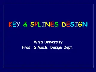 Key and Splines Design at Minia University