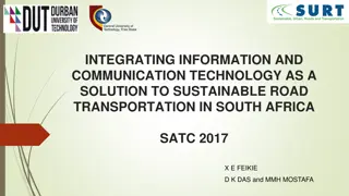 Integrating ICT for Sustainable Road Transportation in South Africa