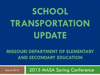 School Transportation Updates from Missouri Department of Education