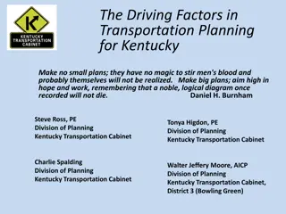 Comprehensive Transportation Planning Framework for Kentucky's Infrastructure Development