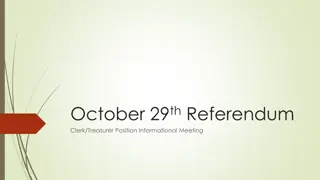 Kaukauna Clerk/Treasurer Position Informational Meeting Overview