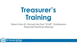 Conference Financial Practices: SVdP Treasurer's Training Overview