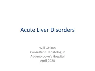 Principles and Management of Acute Liver Disorders by Consultant Hepatologist