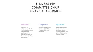 PTA Committee Chair Financial Guidelines for Event Planning