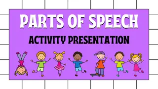 Grammar Exercise Activities for Language Practice