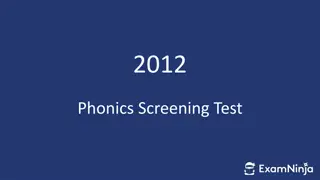 Collection of Phonics Screening Test Images