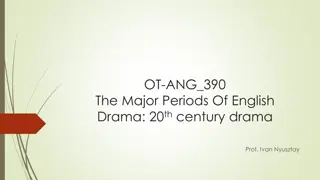 The Evolution of English Drama in the 20th Century