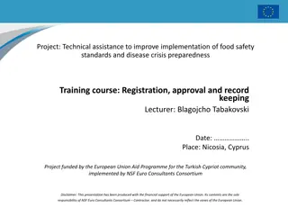 Improving Food Safety Standards and Crisis Preparedness Training in Nicosia, Cyprus