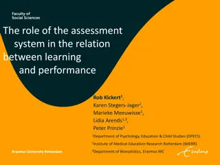 The Role of Assessment Systems in Learning and Performance