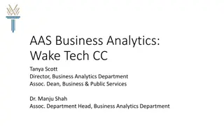 Business Analytics Program at Wake Tech Community College