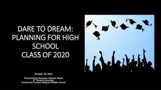 Planning for High School Class of 2020 - Dare to Dream