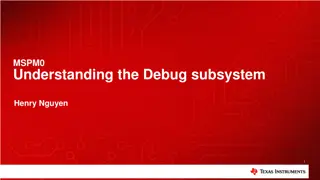 An Overview of MSPM0 Debug Subsystem