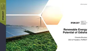 Renewable Energy Potential Assessment in Odisha by iFOREST