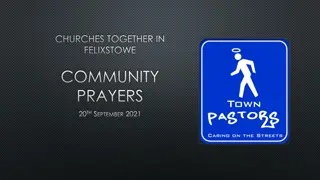 Community Prayers and Blessings for Town Pastors in Felixstowe