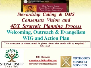 Strategic Planning Process for Welcoming and Outreach Ministries